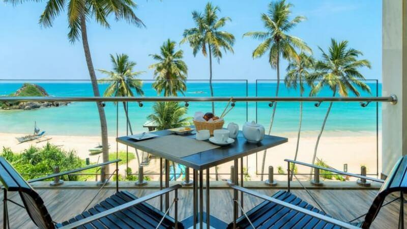 luxury beach resort in Sri Lanka