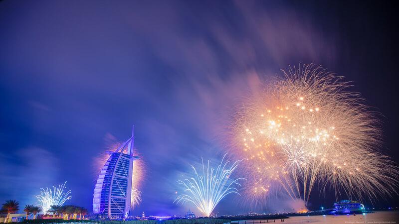 Dubai New years eve fireworks