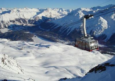 Piz Nair And Corviglia Ski Area