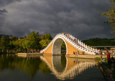 Moon Bridge In Dahu Park