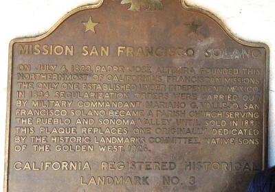 Mission San Francisco Solano State Historical Park