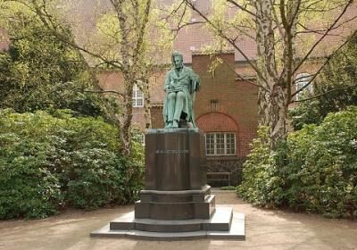 Soren Kierkegaard Statue In The Library Garden
