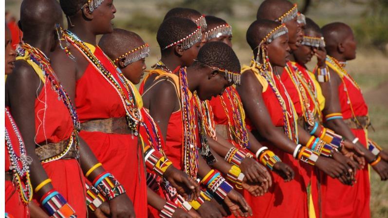 African Maasai dress