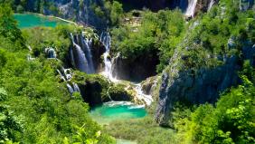 Plitvice lakes national park from Split