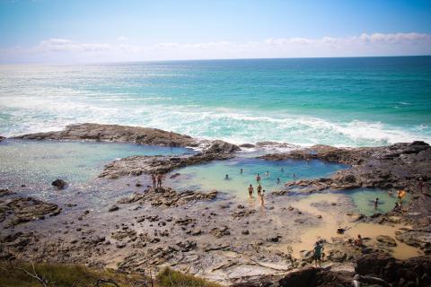 Champagne Pools, Fraser Island | Ticket Price | Timings | Address: TripHobo