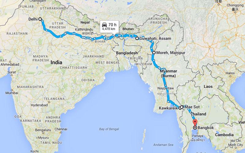 Ultimate Road Trip From India To Thailand Via Myanmar