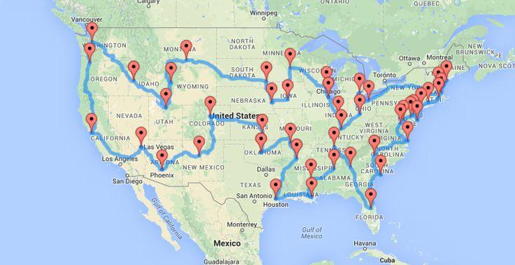road trip map for all 50 states