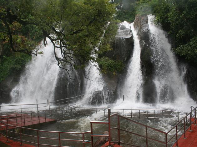 Five Falls - most famous waterfall in Tamilnadu