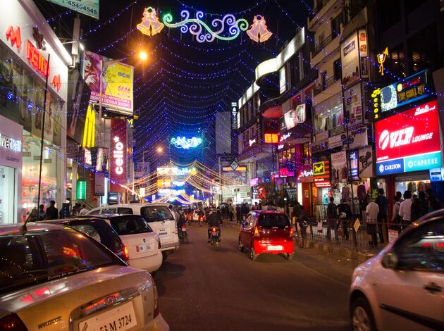 MG road - for some cheap clothes shops