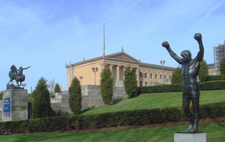 Philadelphia Museum Of Art And Rocky Statue Image