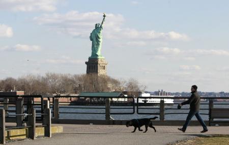 liberty statue from jersey city