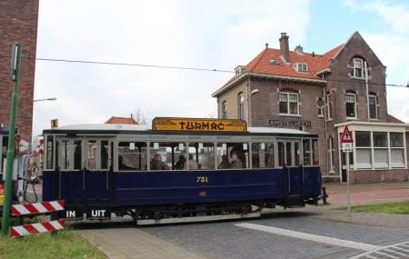 Electric Tram Line Museum In Amsterdam Image