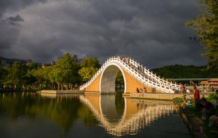 Moon Bridge In Dahu Park Image