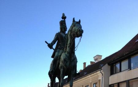 Statue Of Mounted Andras Hadik Image