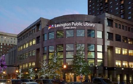 Lexington Public Library Ceiling Clock And Foucault Pendulum Image