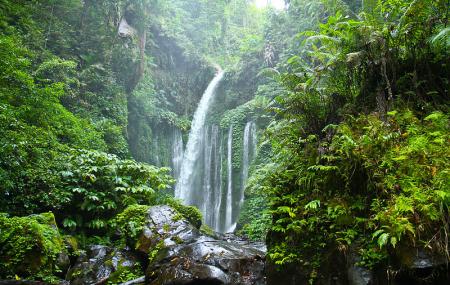 Sendang Gile And Tiu Kelep Waterfall Image